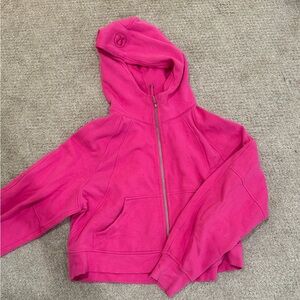 Lululemon Sonic Pink Full Zip Scuba Jacket M/L